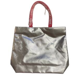 NWT Clinique Silver Tote Bag